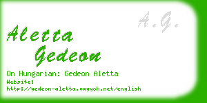aletta gedeon business card